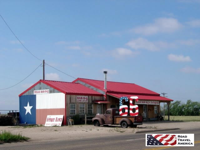 Texas Bar-B-Q at the mid-point of Route 66, in Adrian, Texas